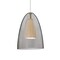 Besa Lighting Dano Cord Pendant, Smoke/Natural, Satin Nickel Finish, 1x9W LED 1JT-DANOSMNA-LED-SN - alternate 1